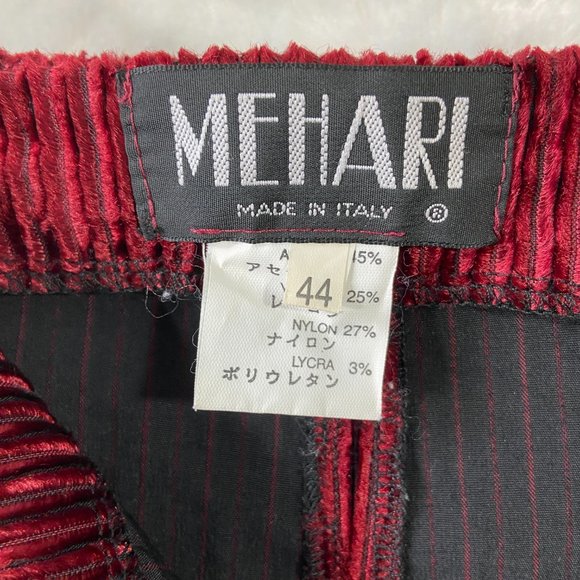 Vintage Mehari Made in Italy Corduroy soft style wide legs pants SZ 44 - Picture 5 of 7